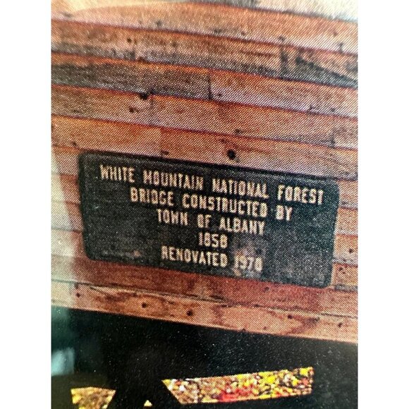 White Mountain National Forest Bridge framed artwork - Picture 2 of 8